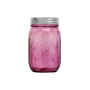 纪念版彩色梅森罐梅森瓶水果沙拉密封收纳罐储物玻璃瓶燕麦瓶罐子