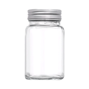 四方果酱蜂蜜瓶密封罐多款式酱菜瓶铝盖透明食品玻璃空瓶子储物罐