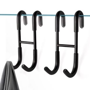 淋浴房玻璃门挂钩卫生间简约免打孔挂钩S钩挂毛巾衣钩浴室挂钩