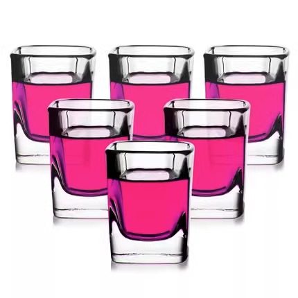 包邮70ml加厚方形子弹杯烈酒杯