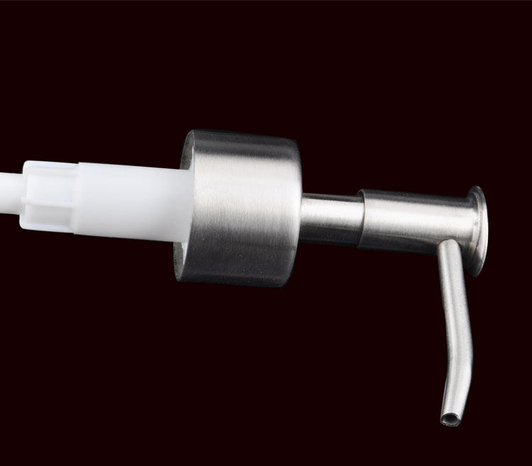 스테인레스 스틸 플랫 헤드 손 소독제 병 프레스 디스펜서 로션 병 노즐 크리 에이 티브 욕실 용품 실용적인 액세서리