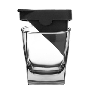 冰酒杯冰镇威士忌杯伏特加洋酒烈酒杯玻璃水杯冰山杯带硅胶冰模