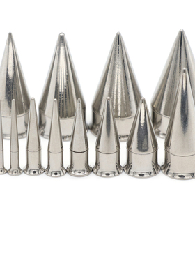 不锈钢防过敏二合一耳扩银色钢色喇叭扩耳器套装新手扩孔尖锥扩耳