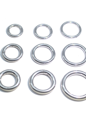 HENGKE欧美风格钛钢粗杆无缝环防过敏穿刺饰品鼻中隔唇环耳扩PA环