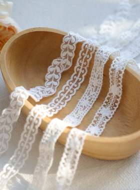 白色蕾丝花边辅料网纱手工diy袖子领子裙边窗帘装饰衣服服装布料