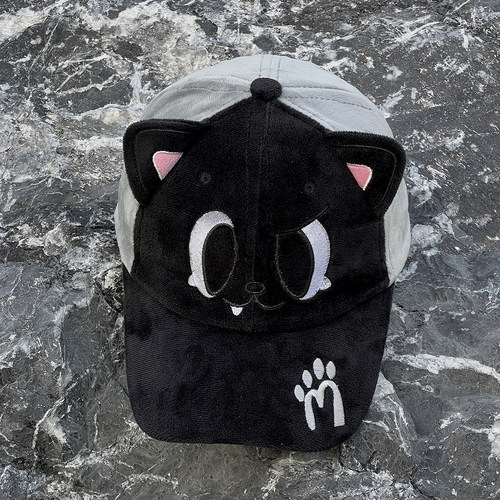 WNCAP猫爪耳朵毛绒棒球帽显脸小