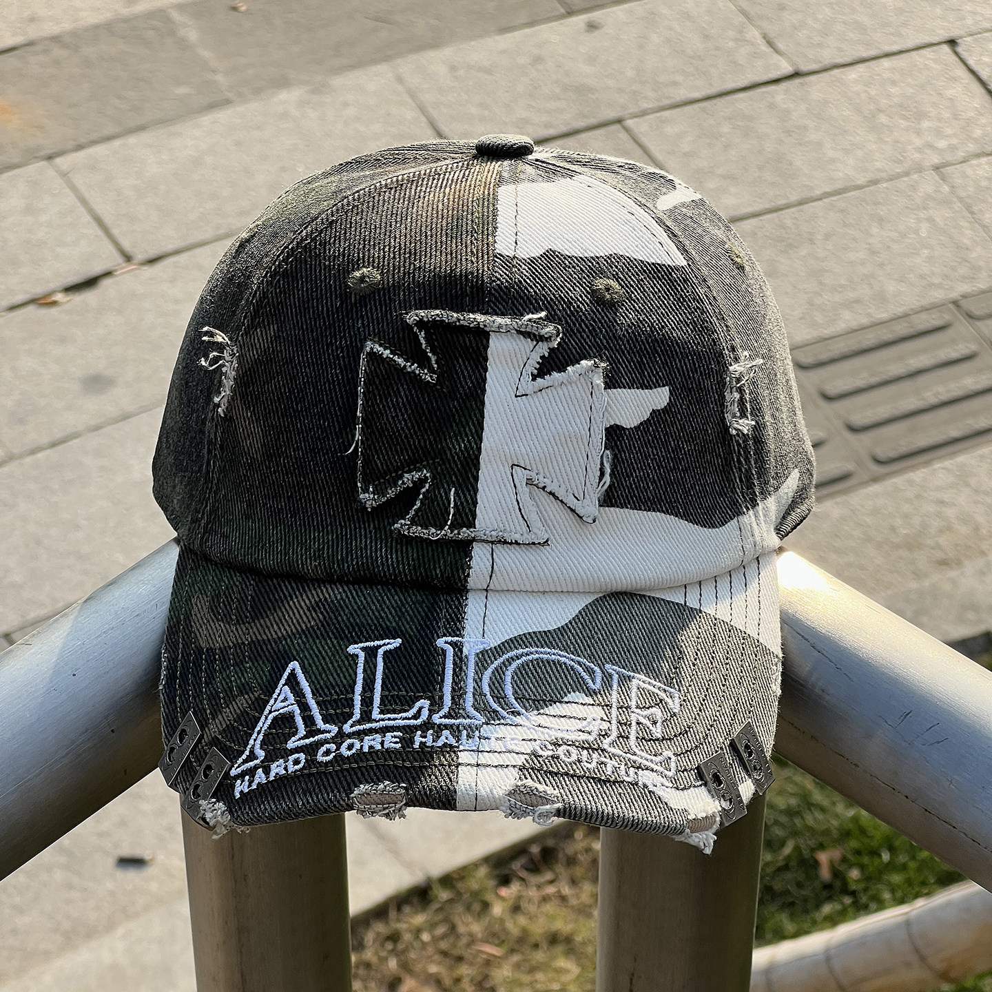 WNCAP帽子美式拼接迷彩十字贴布棒球帽男潮牌个性破坏感鸭舌帽女,服饰配件/皮带/帽子/围巾,帽子,淘宝优惠券,粉丝福利购,淘宝优惠卷