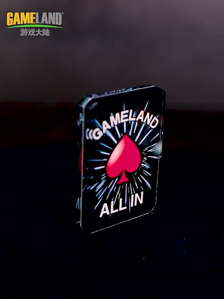 全押ALL IN黑色水晶德州扑克筹码庄码庄牌压牌片德扑配件图片