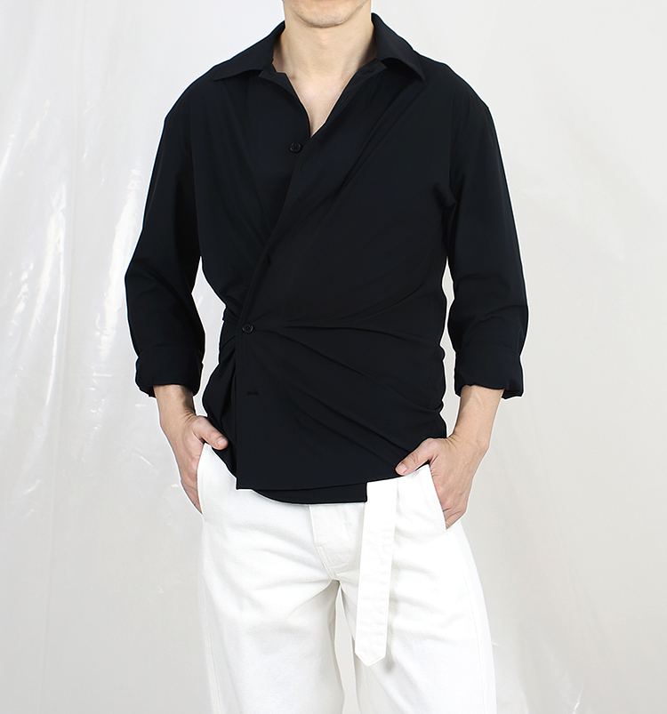 时装户外通勤黑科技面料长袖衬衫