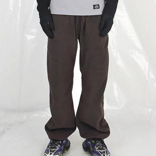 男女款 科技羊绒超暖不起球防静电抓绒直筒束脚休闲裤 HEIRS LAST