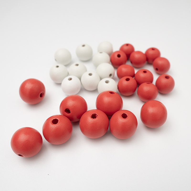 小猫爱上小狗荷木染色珠子彩色