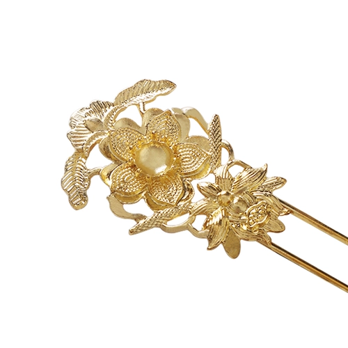 DIY Ювелирные аксессуары древний стиль двойной прямой прямой сваренный железный лист булочки для волос