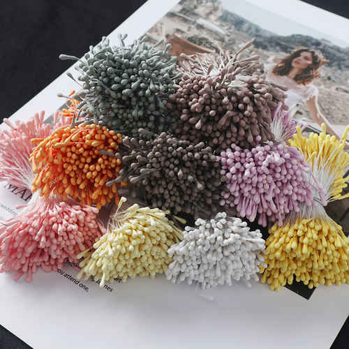 diy仿真古风步摇发饰品花心