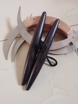 点穴橛 双橛  防身武器 酷棍 武术功夫 打狗自卫 紫光檀按摩棒
