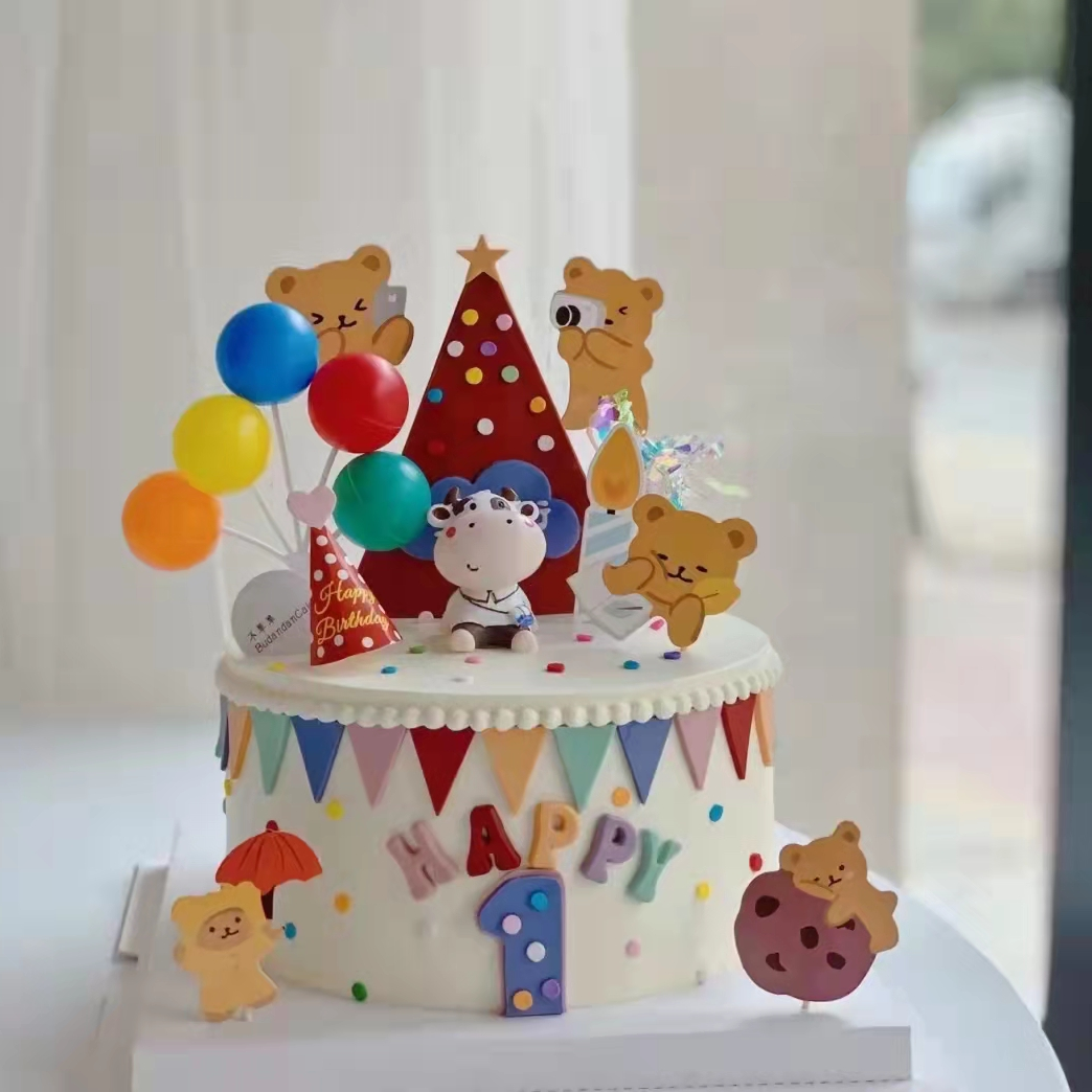 网红生日蛋糕装饰生肖属牛可爱背包小牛同学学生上学奶牛宝宝摆件,节庆用品/礼品,节日装扮用品,淘宝优惠券,粉丝福利购,淘宝优惠卷