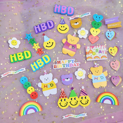 生日蛋糕插件甜品台装饰插牌