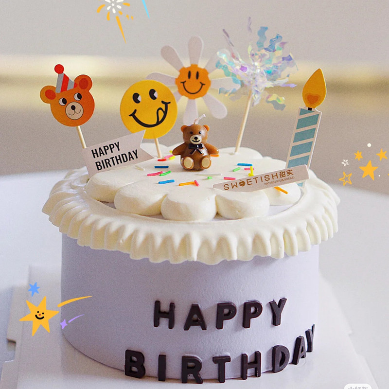 网红生日派对甜品台蛋糕装饰儿童节卡通小熊蜡烛摆件泰迪熊插件,节庆用品/礼品,节日装扮用品,淘宝优惠券,粉丝福利购,淘宝优惠卷