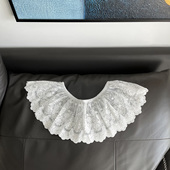 百搭叠穿网纱花边 松紧腰四季 日韩甜妹精美刺绣蕾丝短款 屁帘超短款