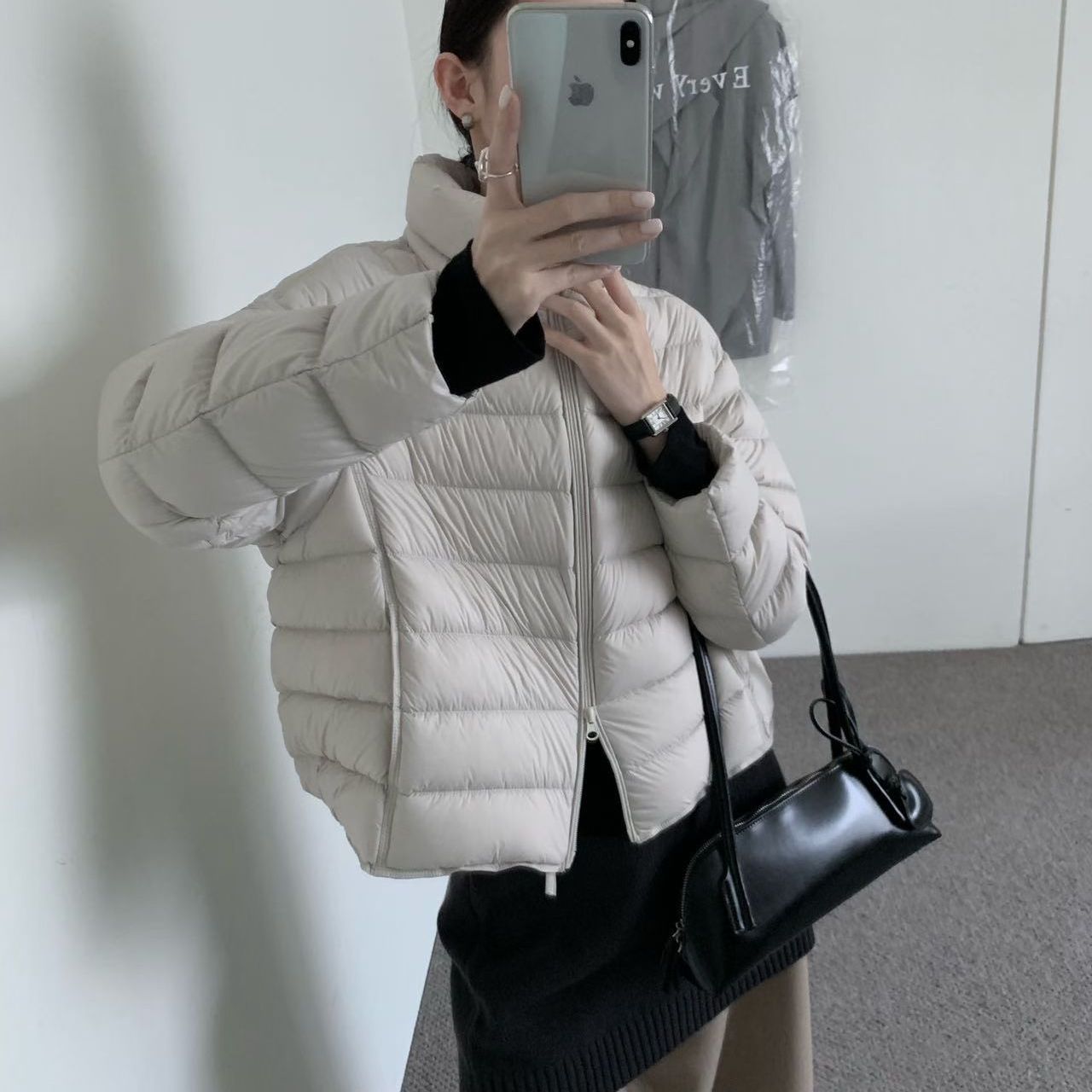 新国标90安心绒排骨羽绒服白鸭绒