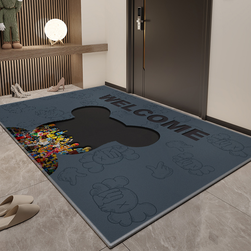 进门玄关暴力熊地垫防滑可裁剪