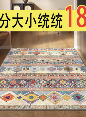 高端波斯简约风入户玄关地毯防滑免打理进门入户地垫高级新款门垫