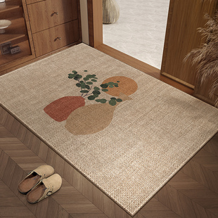 门垫家用吸尘耐脏脚踏垫入户门进门地垫玄关垫子脚垫仿剑麻防滑垫