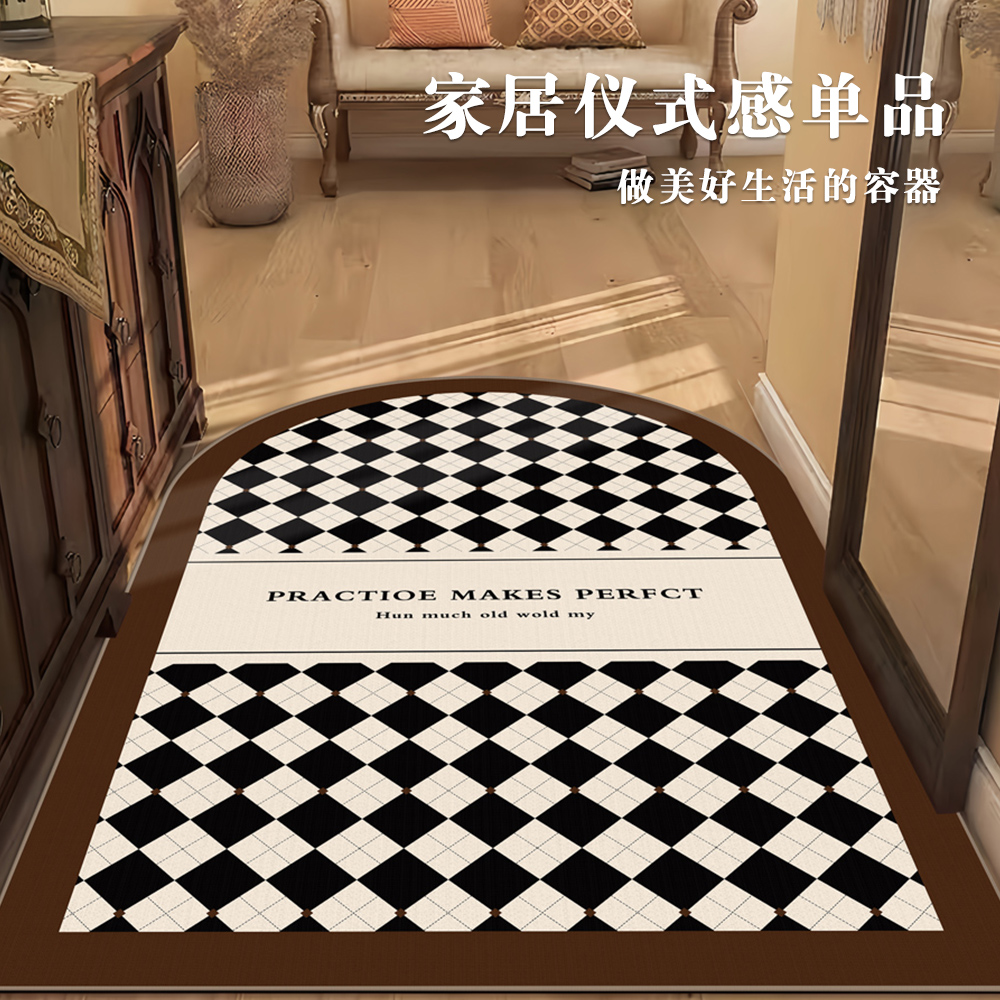 法式入户门垫防滑门口地垫可裁剪进门垫防水耐脏客厅卧室玄关垫子