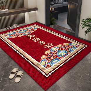 新年红色入户门地垫进门脚垫门口垫新款家用玄关高端喜庆防滑地毯