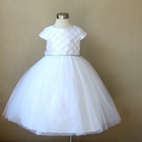 童装欧美风白色公主裙