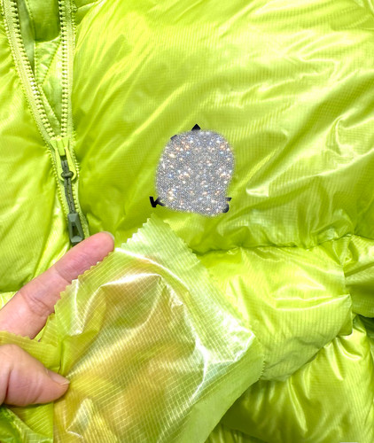 10d格子布无胆防绒抗撕裂尼龙羽绒服防风轻量化户外防晒服面料