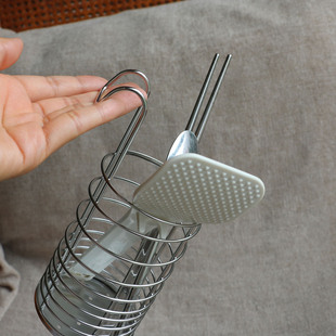 可挂~不占地儿304不锈钢沥水收纳筷子笼餐具笼筷子勺收纳