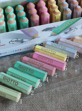 少屑！意大利giotto 齐多文具 创意 笔形马卡龙橡皮 不含pvc