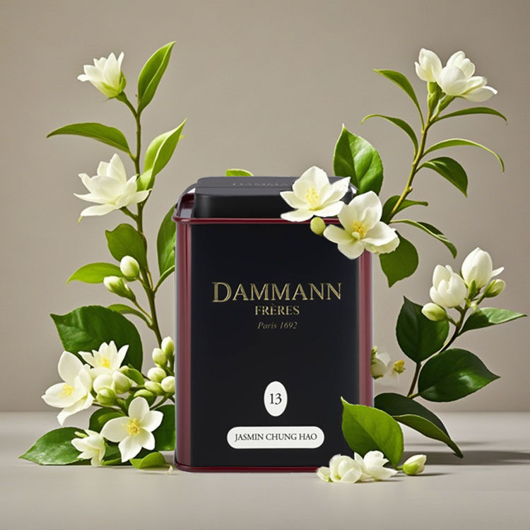 【无干花】代购法国DAMMANN茉莉春毫绿茶天然花香马卡龙配料