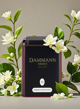 【无花版】法国DAMMANN FRERES茉莉春毫绿茶叶天然茉莉花茶