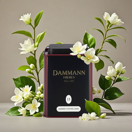 【无干花】代购法国DAMMANN茉莉春毫绿茶天然花香马卡龙配料