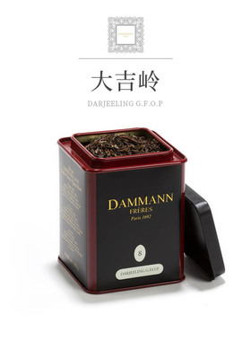夏摘印度高山大吉岭红茶G.F.O.P. 罐装DAMMANN Freres法国100g