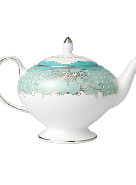 英国Wedgwood Psyche系列赛姬之恋蓝色骨瓷茶壶 500ml