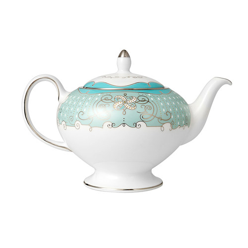 wedgwood英国蓝色骨瓷茶壶