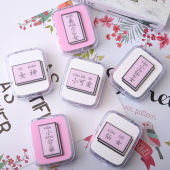 小仙女美女美瞳伴侣盒 字隐形眼镜盒套装 护理盒 贴片个性 新款