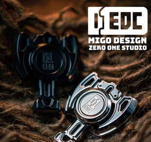EDC文玩 圣斧 不对称指尖陀螺 麦基01EDC 金属解压玩具绝版黑科技