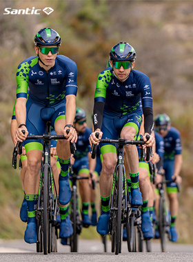 Santic森地客舒适透气竞赛骑行套装男EIT坐垫专业车队版