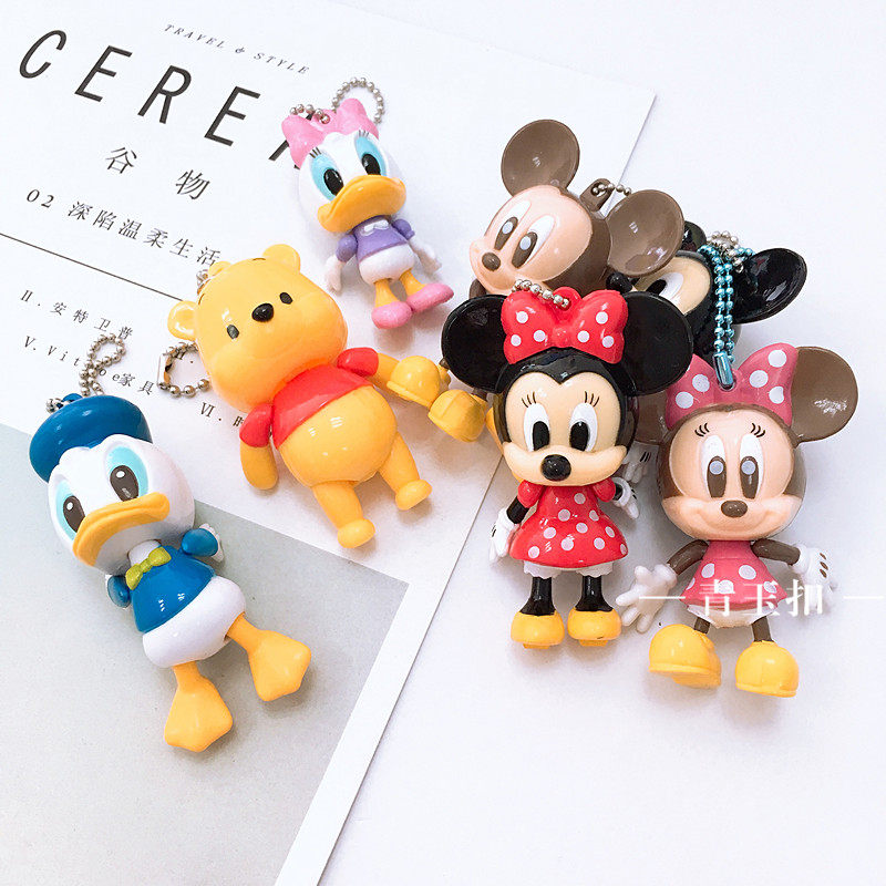 Disney Mickey Minnie Donald Duck Daisy Bag hanging Key ring Jewelry Hand and foot diy Cartoon Accessoriesin the Festive supplies/Gift , Gift ideas , Keychain  category - from Buy2taobao.com to provide professional Taobao agent buy service