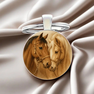 跨境新款创意马匹钥匙扣可爱马马马钥匙扣挂件饰品小礼物