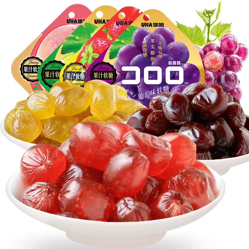 日本品牌零食悠哈果汁软糖