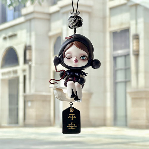 泡泡玛特sp车挂女士车载挂件汽车后视镜装饰车内高级感饰品礼物