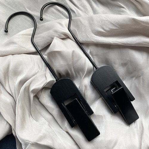 服装店夹帽子夹子黑色陈列道具围巾环挂架海报夹打底裤夹手套夹子