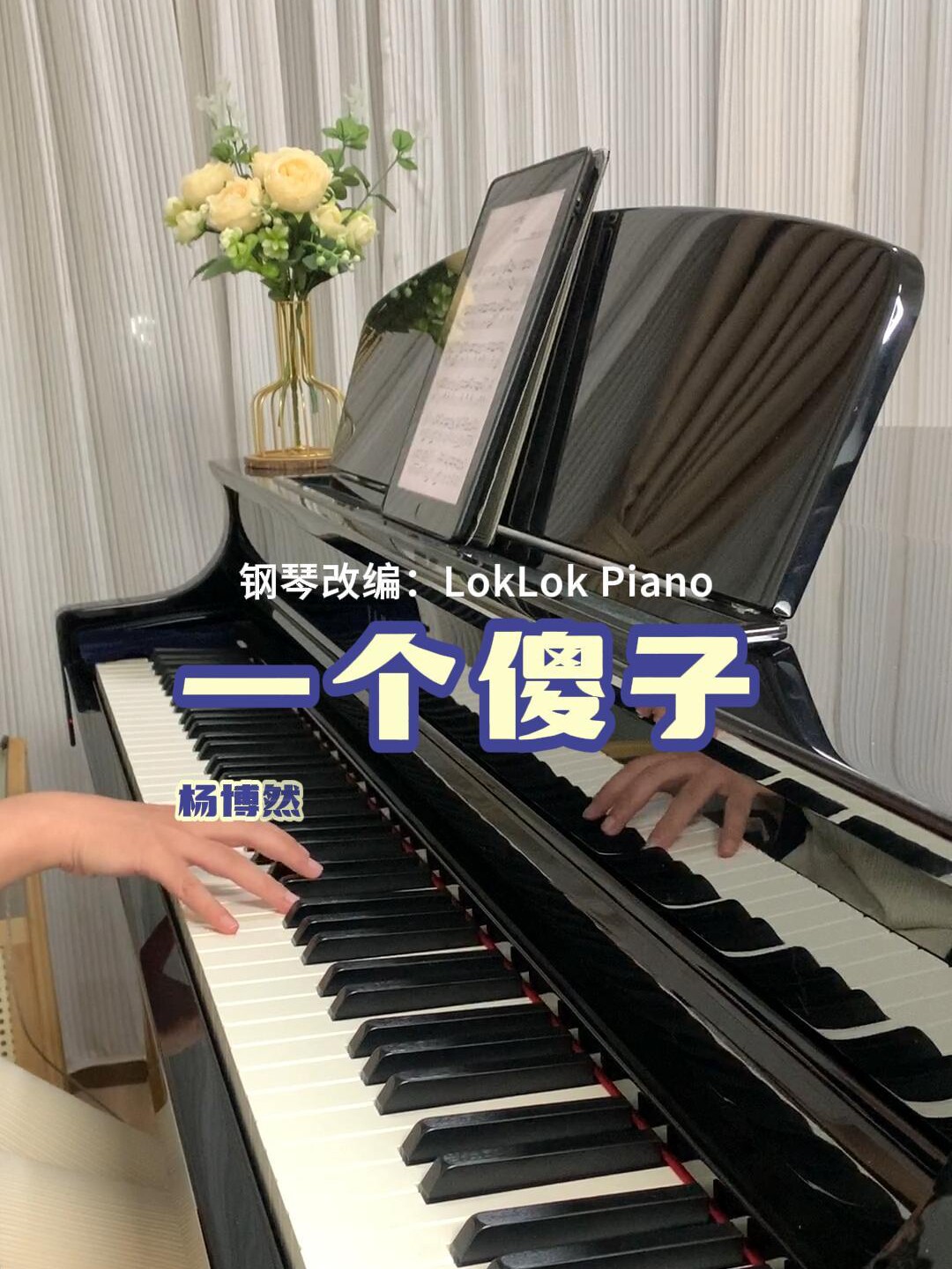 一个傻子 杨博 然 钢琴谱 五线谱 简谱 共4页| loklok piano版