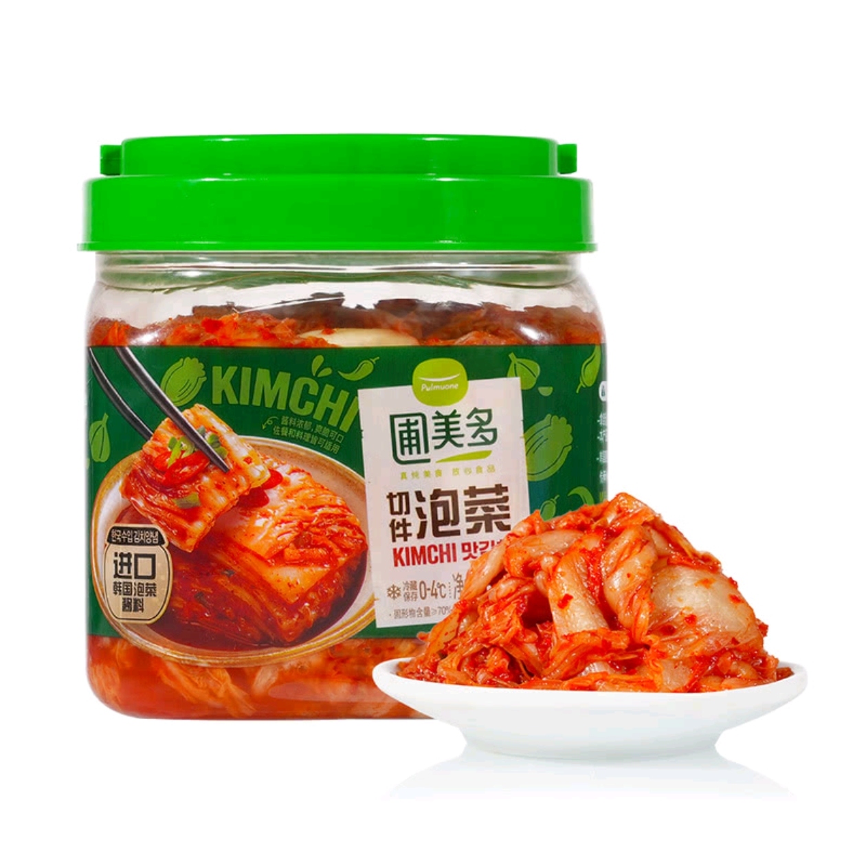 山姆超市代购 圃美多切件泡菜 1.2kg 韩国风味泡菜切件辣白菜