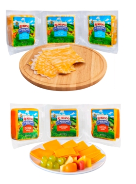 山姆代购Rumiano科尔比奶酪片 橙色车达奶酪片原制奶酪汉堡三明治