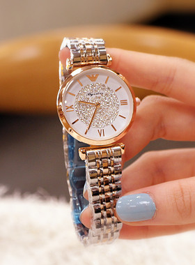 厂家直销个性2019新款正品女士手表满钻石英防水钢带时尚潮流腕表